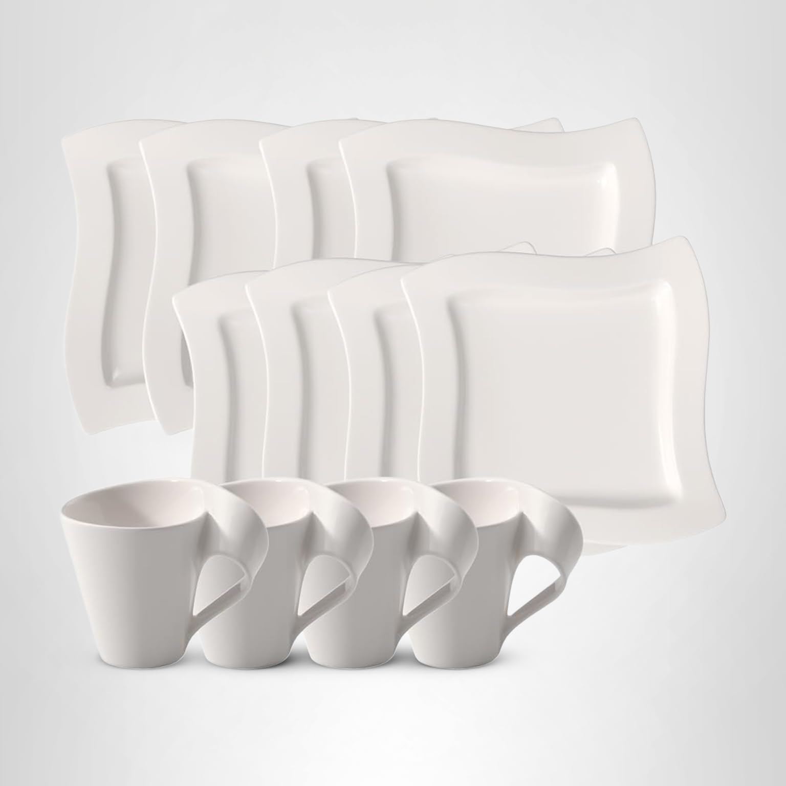 Amazon.com | Villeroy & Boch New Wave Place Setting, Service For 4